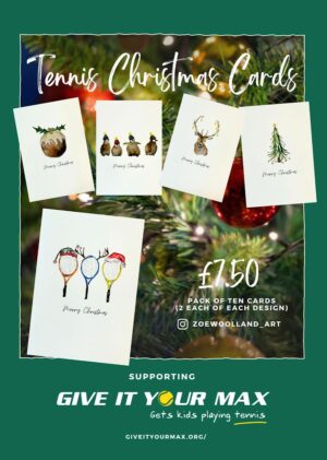 Tennis Christmas Cards
